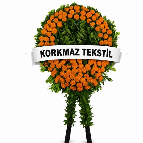 Cenaze Çelengi Turuncu Ginya