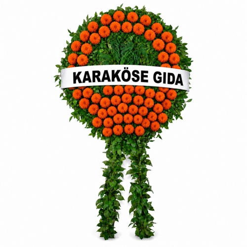 Cenaze Çelengi Turuncu Ginya