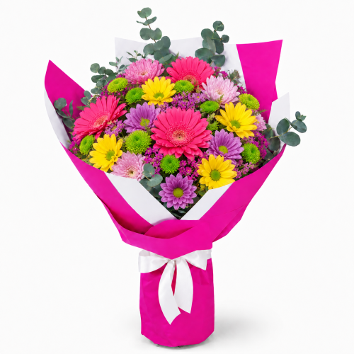 Renkli Gerbera ve Kasımpatılar