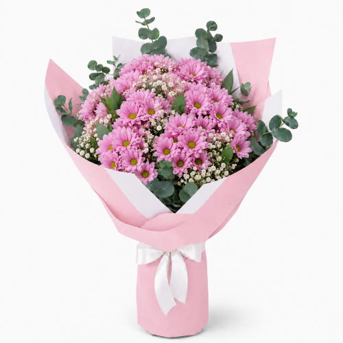 Pembe Papatya Buketi