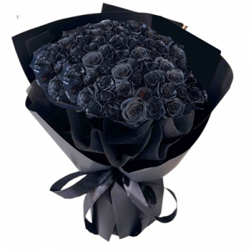 Siyah Gül Buketi 50 Adet